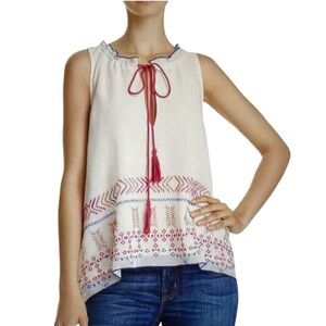 Banjara Embroidered Tie Neckline Swing Blouse